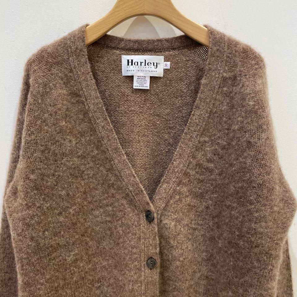 Harley of Scotland - SHAGGY V-NECK CARDIGAN（L3092-3V）正規取扱