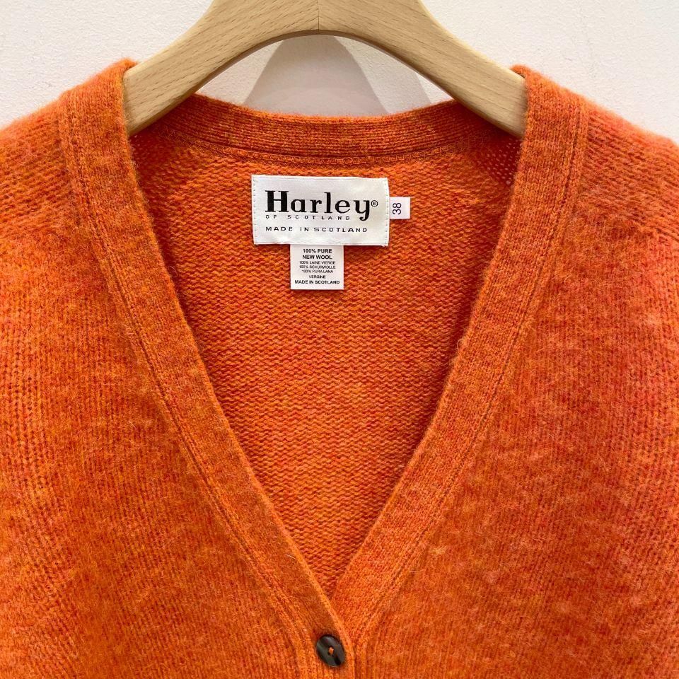 Harley of Scotland - SHAGGY V-NECK CARDIGAN（L3092-3V）正規取扱
