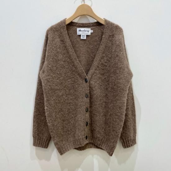 Harley of Scotland - SHAGGY V-NECK CARDIGANL3092-3V谷