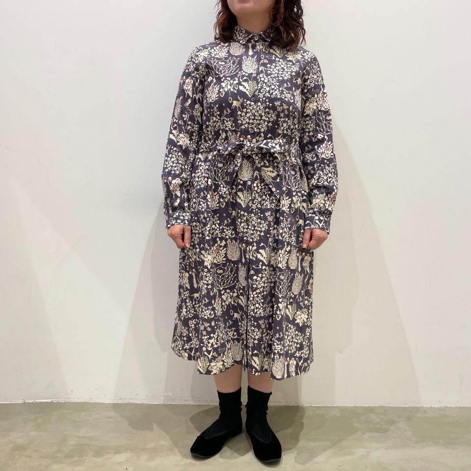 Parkes - コーデュロイシャツワンピース 【リバティコレクション