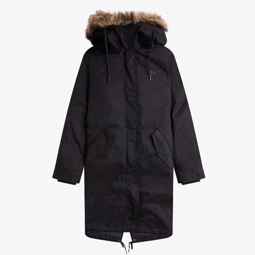 FRED PERRY - Womens Zip-In Liner Fishtail Parka (J6104) 正規