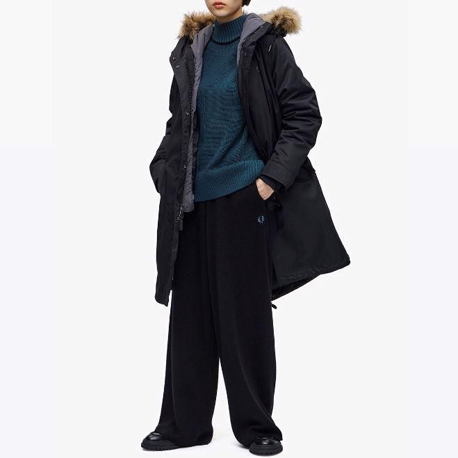 FRED PERRY Womens Zip In Liner Fishtail Parka J6104 Sheth Online Store