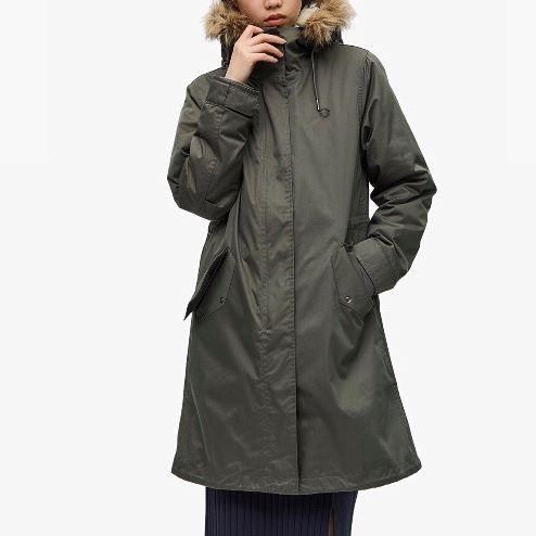 FRED PERRY - Womens Zip-In Liner Fishtail Parka (J6104) 正規