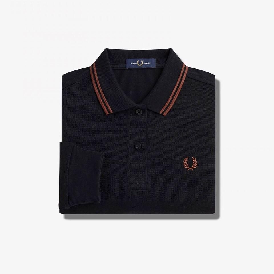 The Fred Perry Shirt - G3636(8 U78：BLACK / WARM STONE