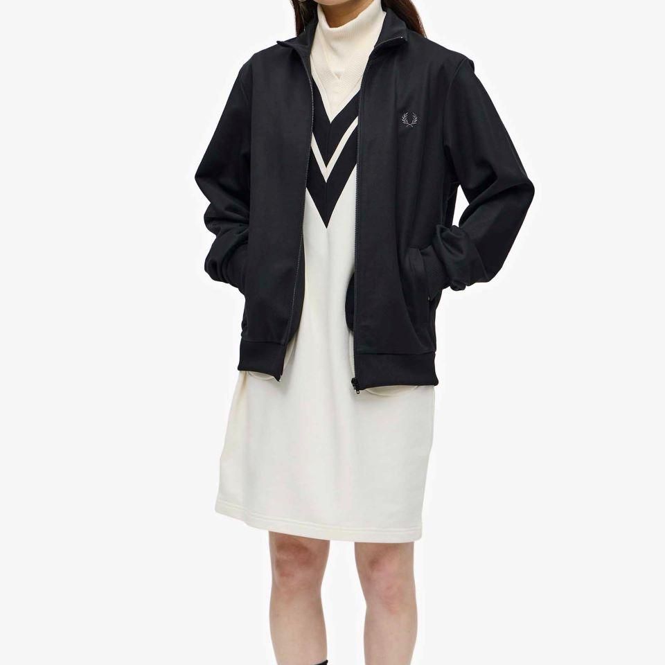 ジャケット・アウター FRED PERRY track jacket L J6000 BLACK FRED PERRY - Track Jacket (J6000) 正規取扱商品 - Sheth Online