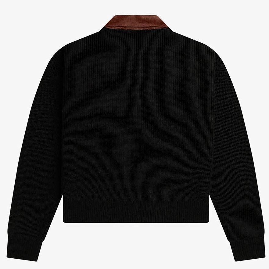 新品、未使用品】フレッドペリー Knitted Shirt(BLACK)