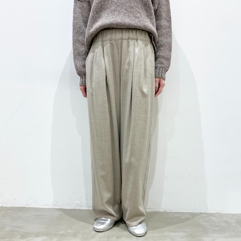 Le minor - ハイカウントフラノ タックパンツ（EL36316) - Sheth