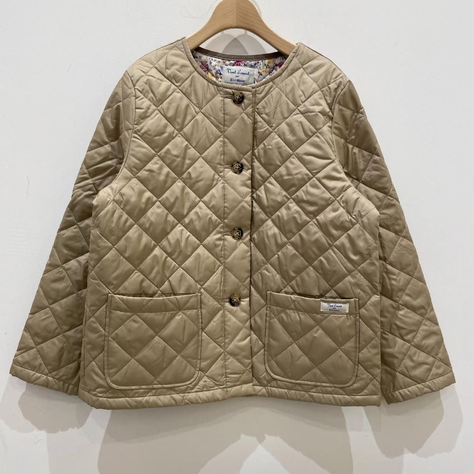 Le minor - 高密度タフタ リバティキルティングジャケット(EL35301)