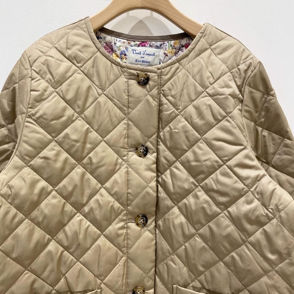 Le minor - 高密度タフタ リバティキルティングジャケット(EL35301)