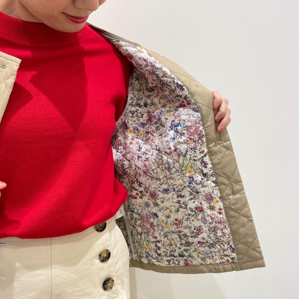 Le minor - 高密度タフタ リバティキルティングジャケット(EL35301)