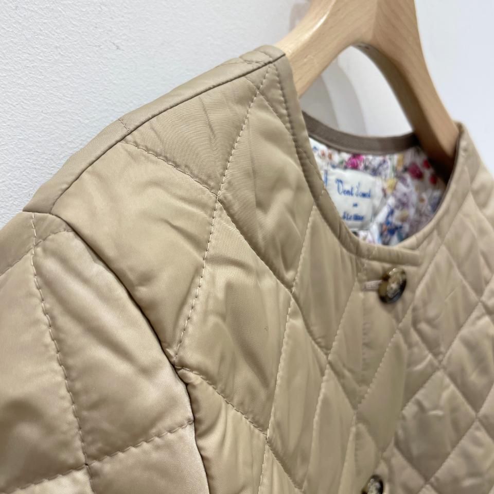 Le minor - 高密度タフタ リバティキルティングジャケット(EL35301)