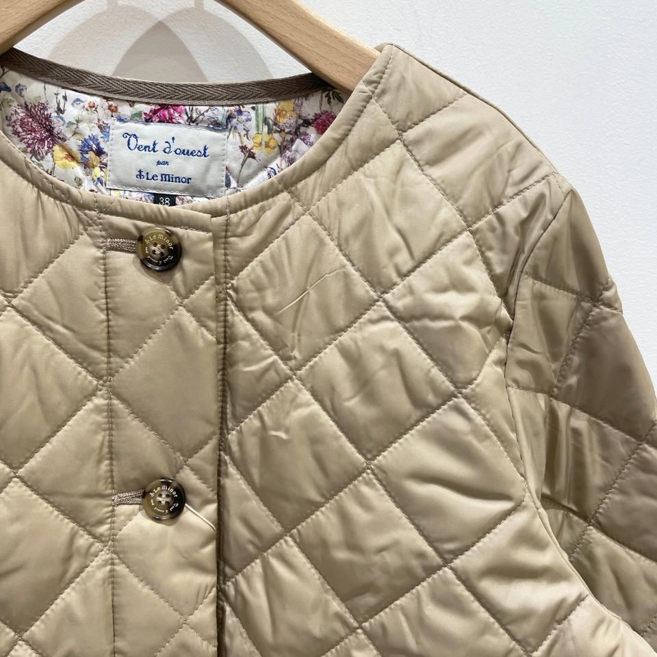 Le minor - 高密度タフタ リバティキルティングジャケット(EL35301)