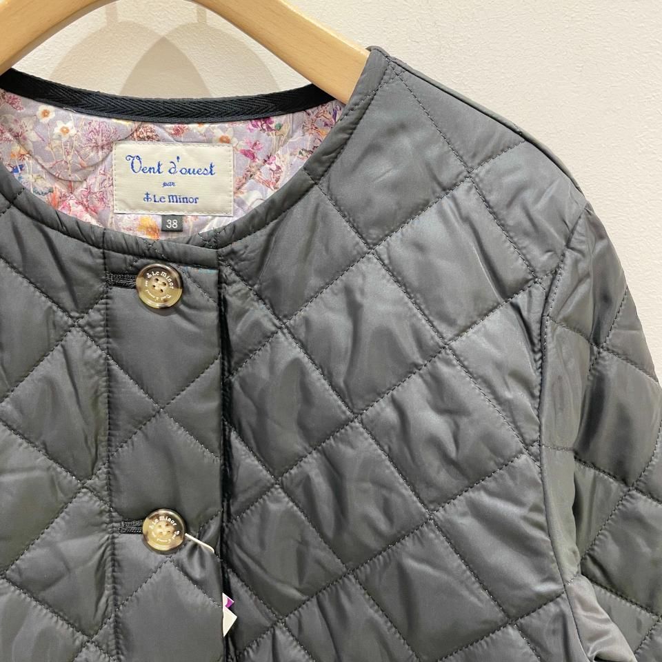 Le minor - 高密度タフタ リバティキルティングジャケット(EL35301)