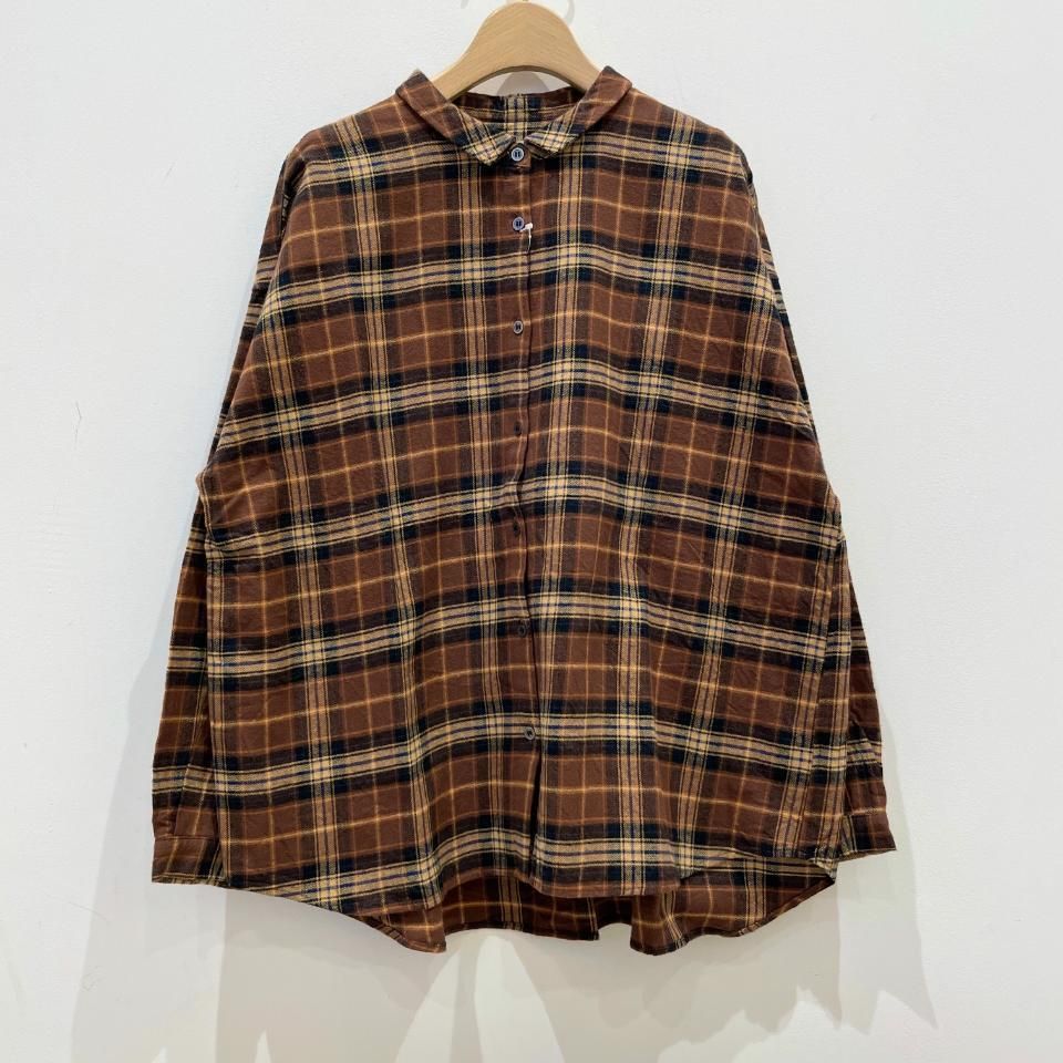 Parkes - 20オーガニックコットンビエラチェックBIGシャツ（PN2132025
