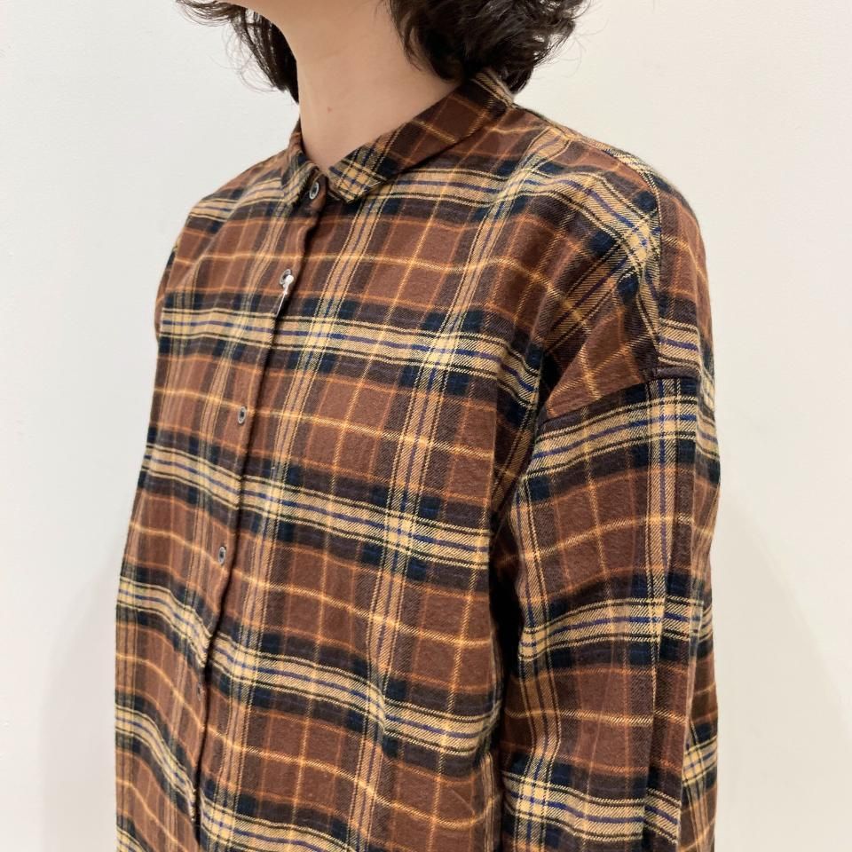 Parkes - 20オーガニックコットンビエラチェックBIGシャツ（PN2132025