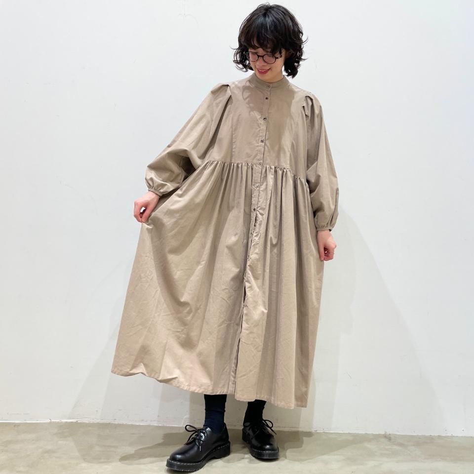 ina - 肩タックウエスト切替ギャザーワンピース（234157