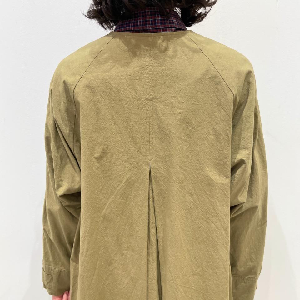 INED イネド ラグランスリーブ ノーカラートレンチコート 楽天市場】ina(イナ)ノーカラー ラグランスリーブ コート233124