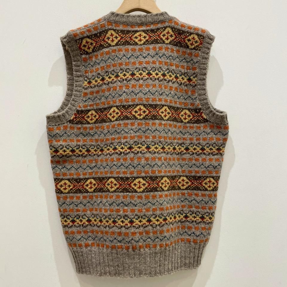 Jamieson's - ALL Over Fair Isle Slipover（MK176V） - Sheth