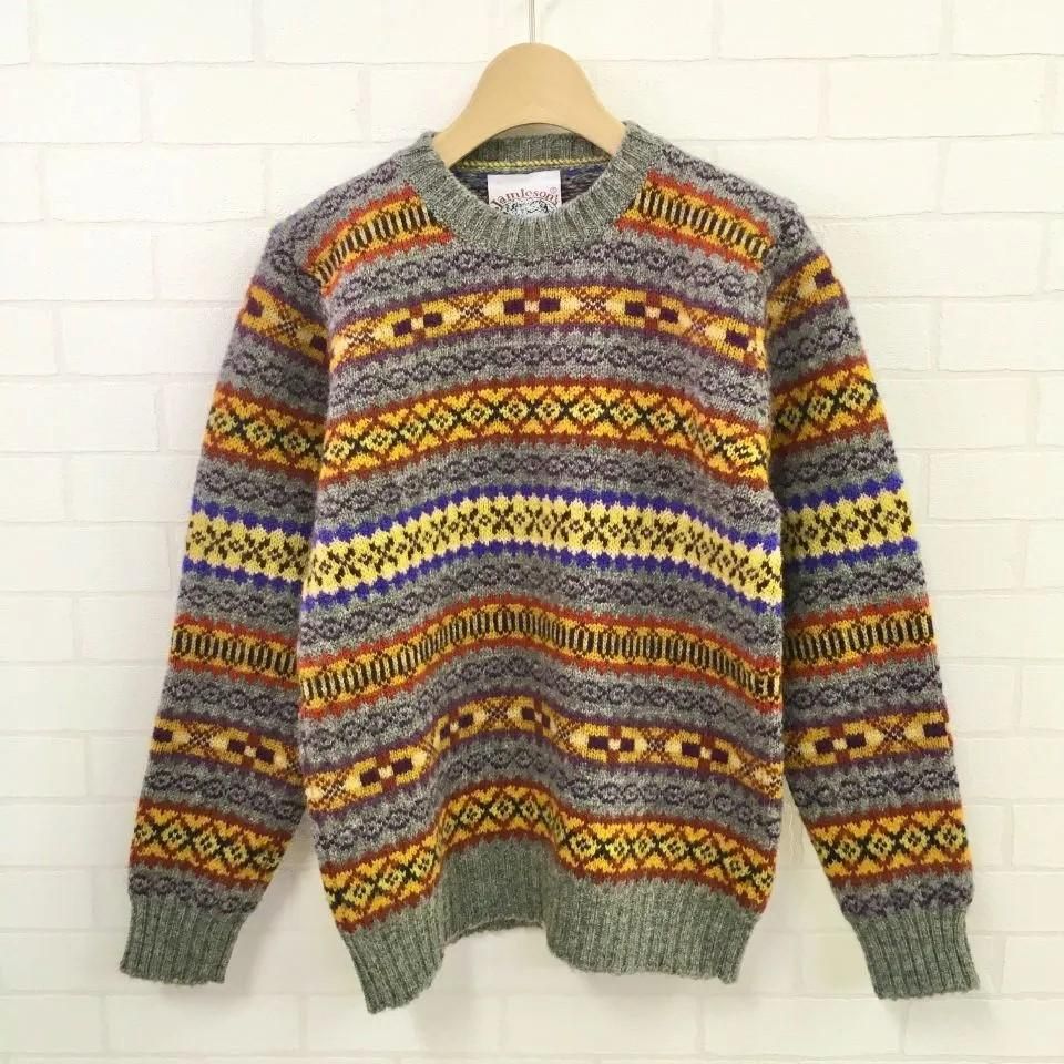 Jamieson's - シェットランドウール MK158 フェアアイルクルーネック