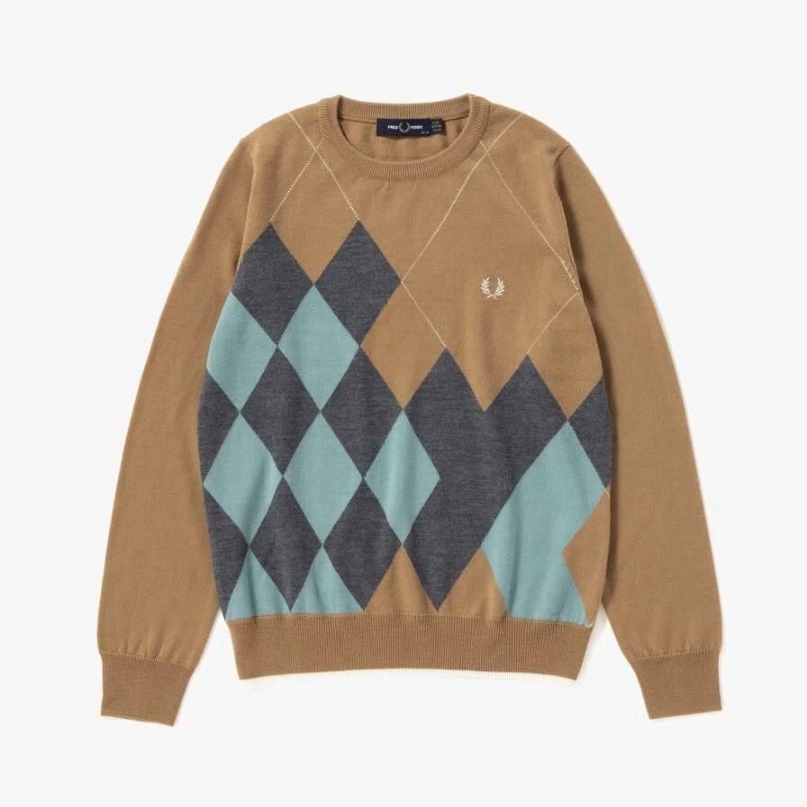 メ*4様 FRED PERRY アーガイルニット メ*4様 FRED PERRY アーガイルニット - メルカリ