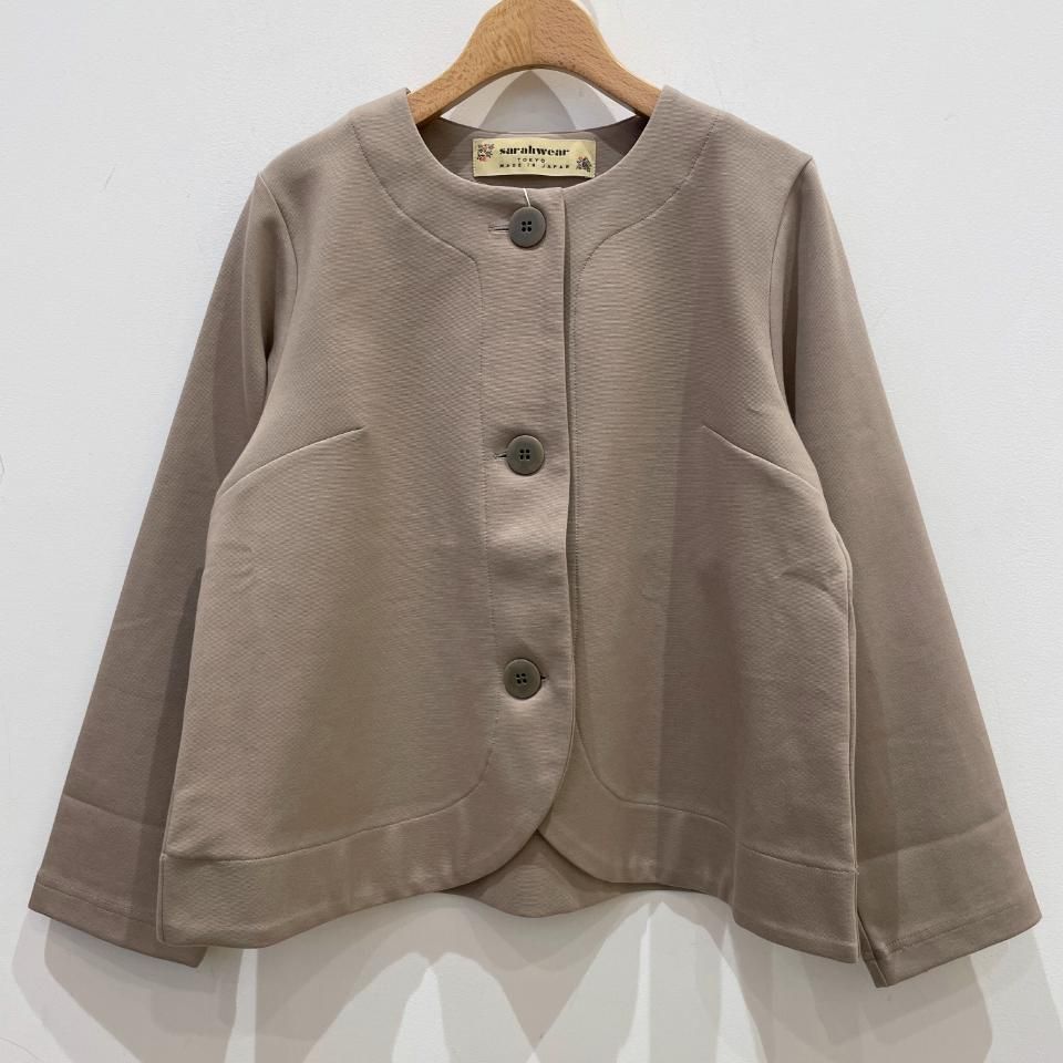 SARAHWEAR ポンチノーカラージャケット ポンチワイドパンツ