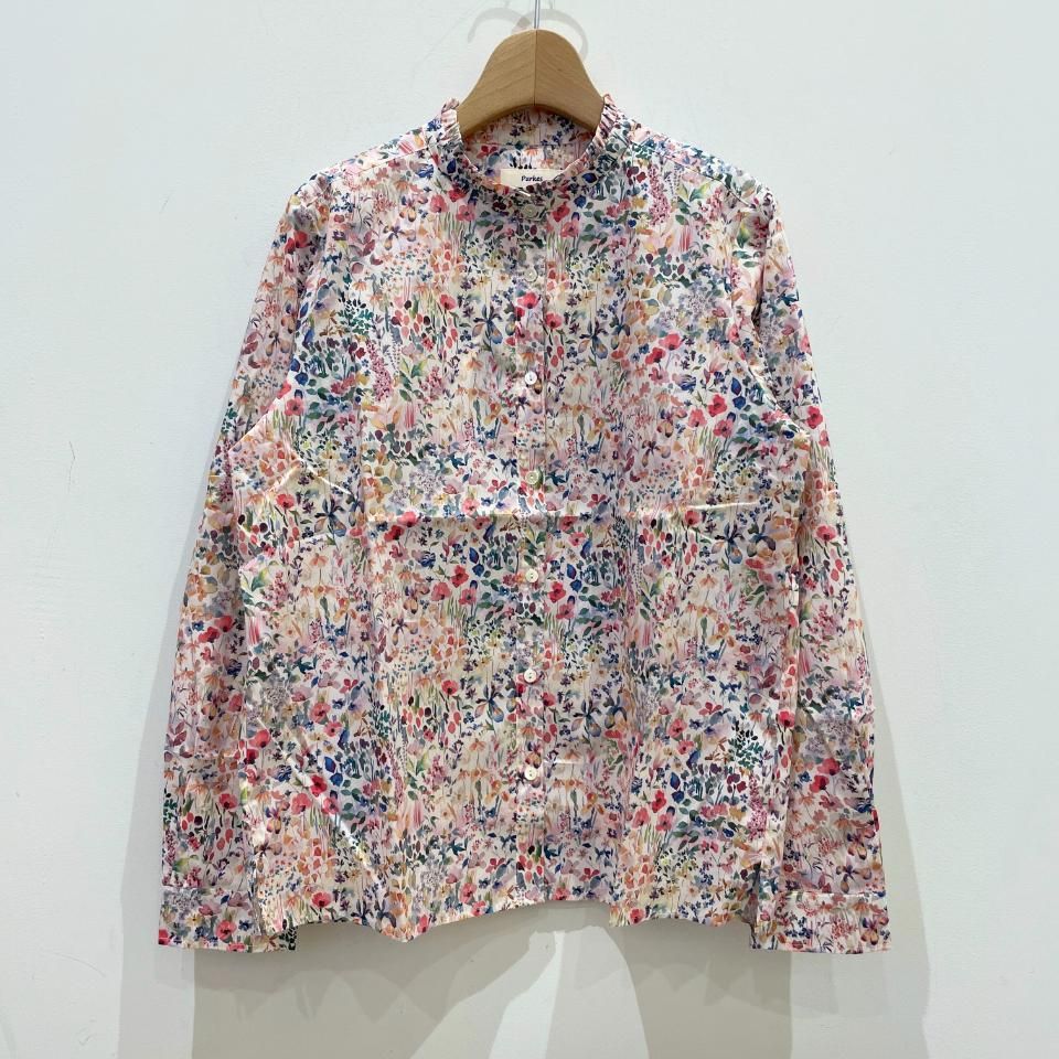 Parkes - スタンドフリルブラウス【リバティコレクション