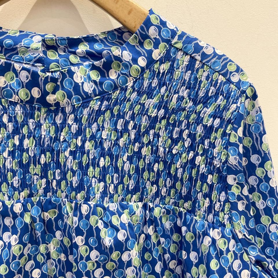 SETTO リバティ柄ブルー長袖シャツ FREE SETTO】LIBERTY SHIRT | デニム研究所 by JAPAN BLUE オンライン