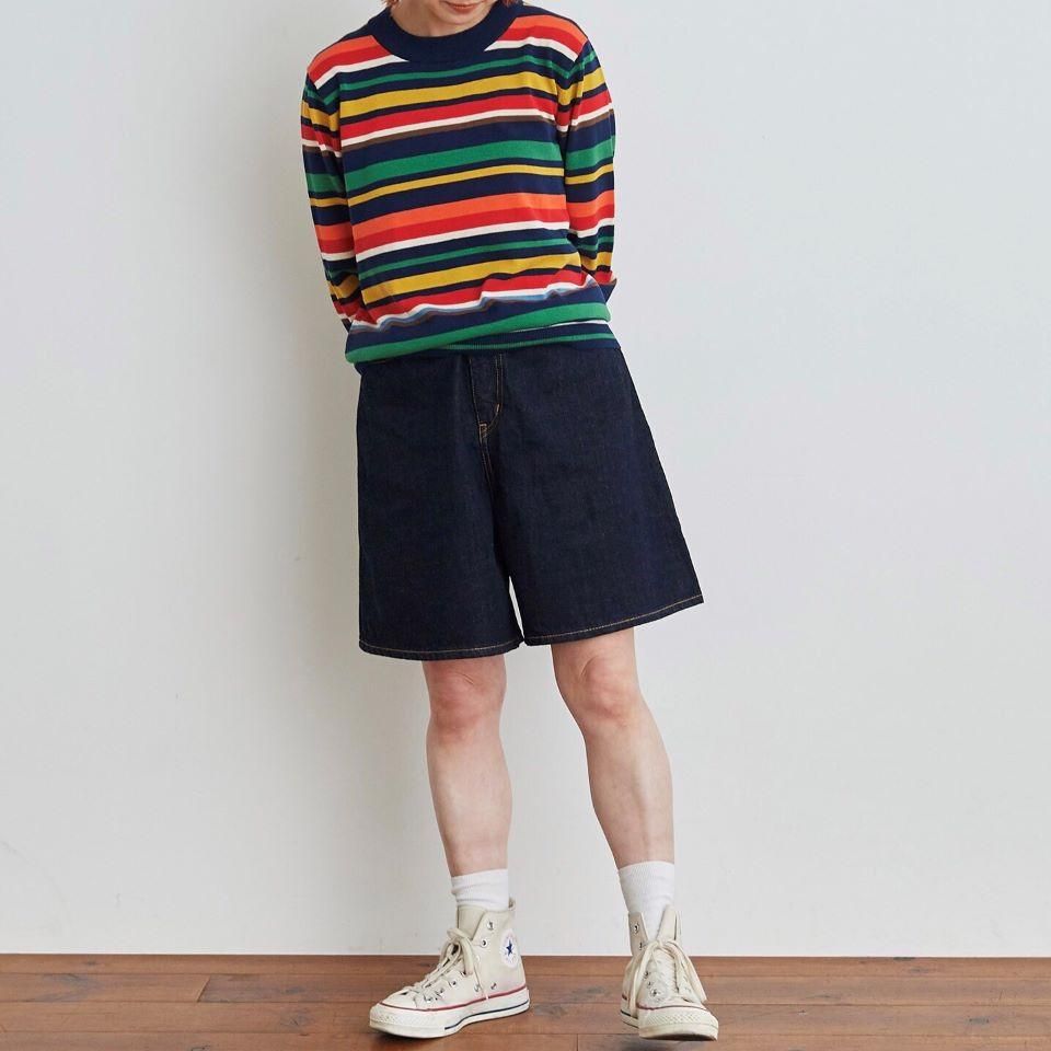 CHILD WOMAN - ハイツイストコットン マルチボーダープル