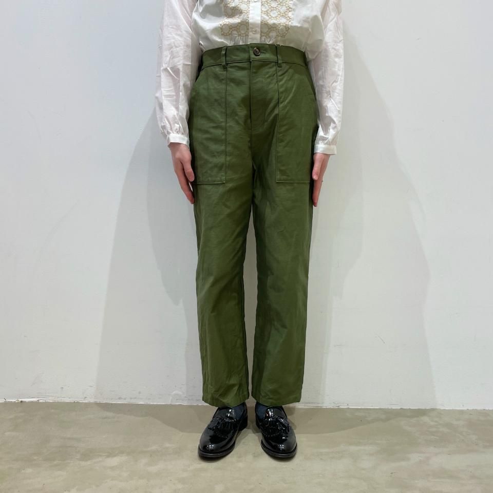 Le minor - ハイカウントムラ糸バックサテン ベイカーパンツ（VE16406