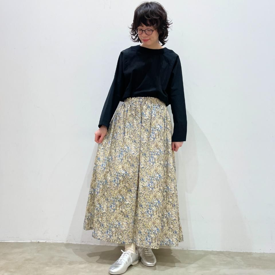 ina - ウエストギャザースカート【HOKKOH LIBERTY】(236125 ina - ウエストギャザースカート【HOKKOH LIBERTY】(236125