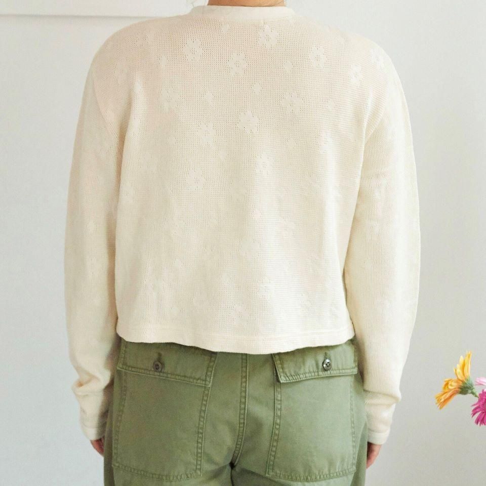 CHILD WOMENクルーネックショートカーディガン CHILD WOMENクルーネックショートカーディガン