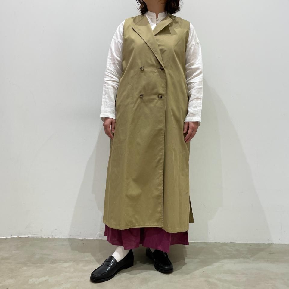 ina - 後ろBOXタック共紐付きダブルジレ（236149） - Sheth Online