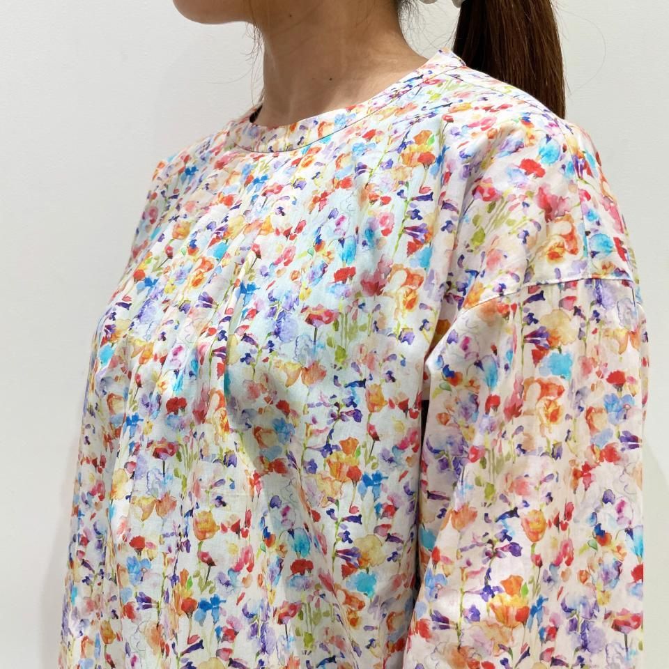 CARAMEL CREAM FLORAL リバティブラウス 4Y CARAMEL CREAM FLORAL リバティブラウス 4Y