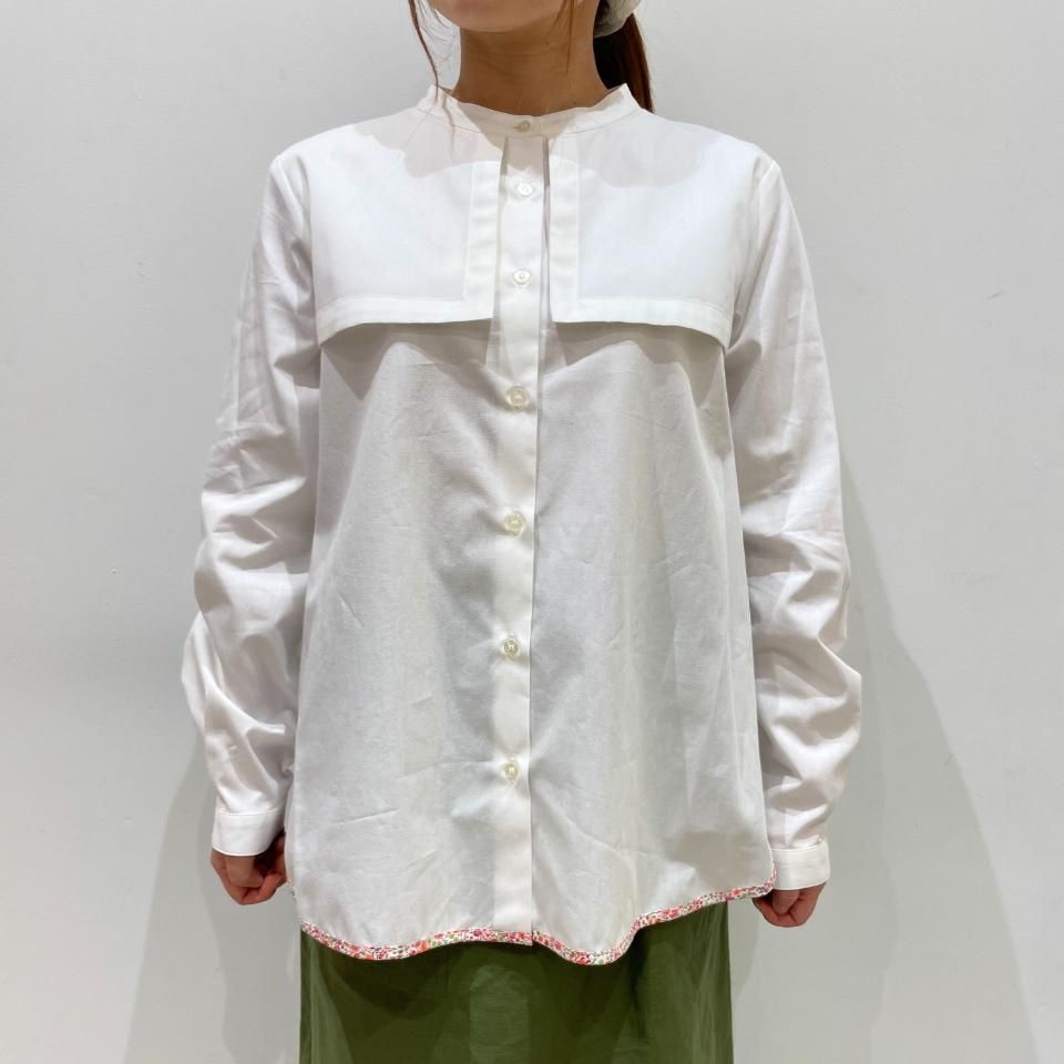 Plage ハミルトンリバーシャツジャケット　36サイズ/ナチュラル ウールライトギャバジン シャツジャケット｜トゥモローランド