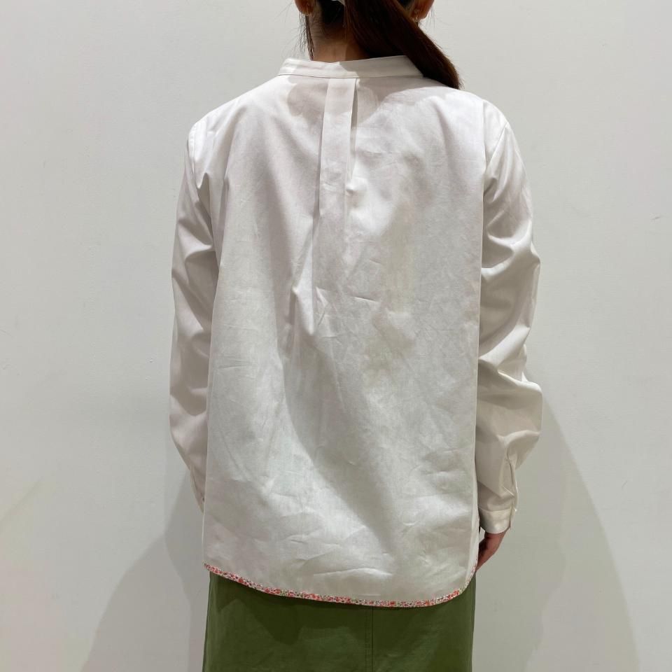 Parkes - 40ブロード 裾パイピングリバティヨークシャツ Parkes - 40ブロード 裾パイピングリバティヨークシャツ