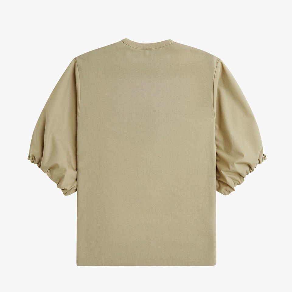 FRED PERRY - Gathered Sleeve Pique T-Shirt (G7133) - Sheth