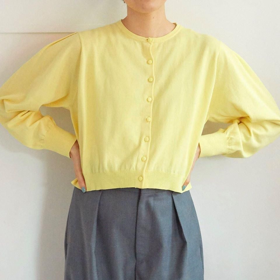 8on8 22ss カーディガン 求心 ショート zip カーディガン