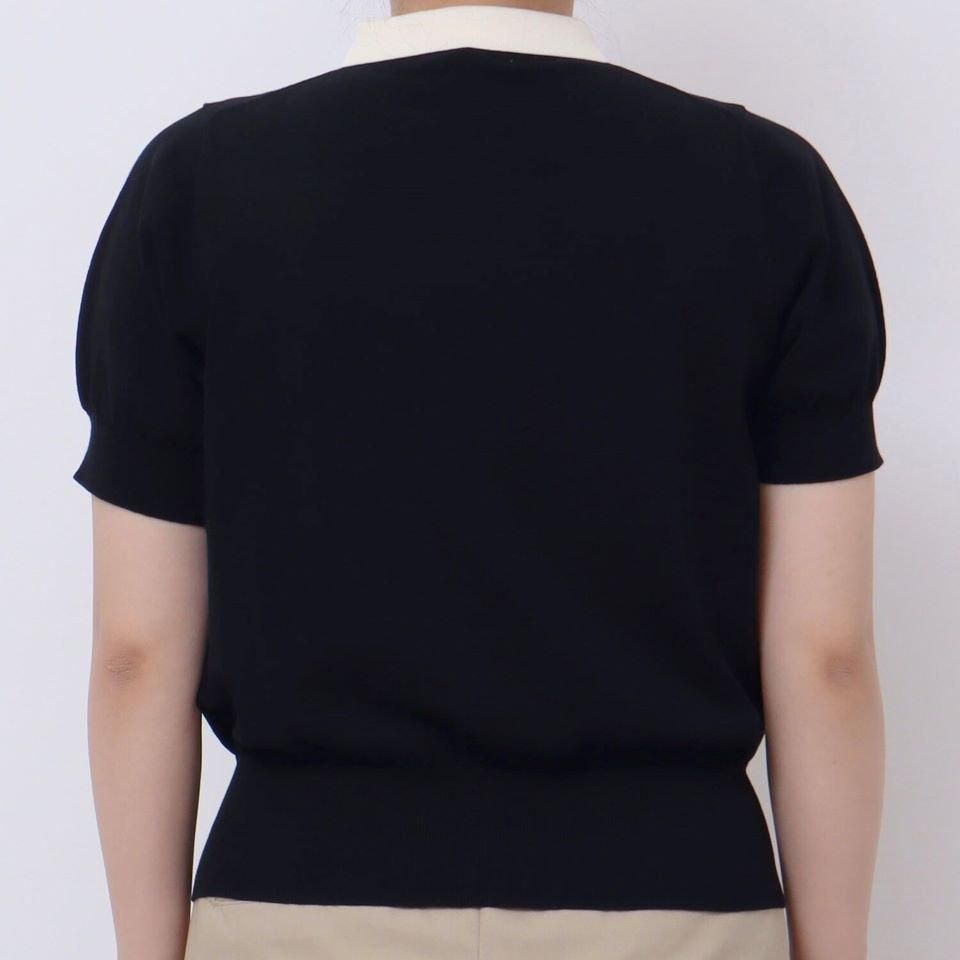 CHILD WOMAN - 3/64 Cool Cotton ポロニット (0101KN006241