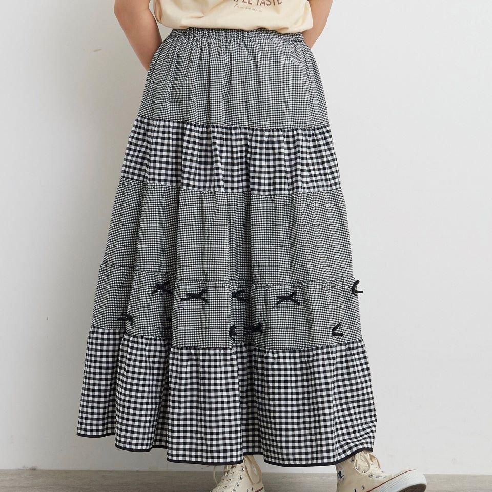 ★未使用ワンダフルワールドホワイトたくし上げリボンスカート 楽天市場】ピンタック入りフラワーカットワーク刺繍コットン