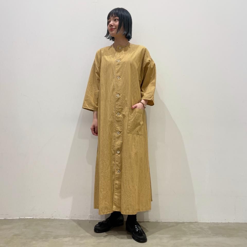 SARAHWEAR - ＜Two Way Dress＞Cotton Linen Stripe（C71229