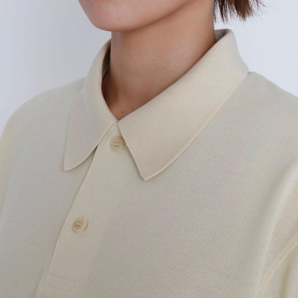 THE NORTH FACE PURPLE LABEL◆MOSS STITCH FIELD CROPPED POLO/--/コットン/YLW/無地/黄色// THE NORTH FACE PURPLE LABEL(ザノースフェイスパープルレーベル