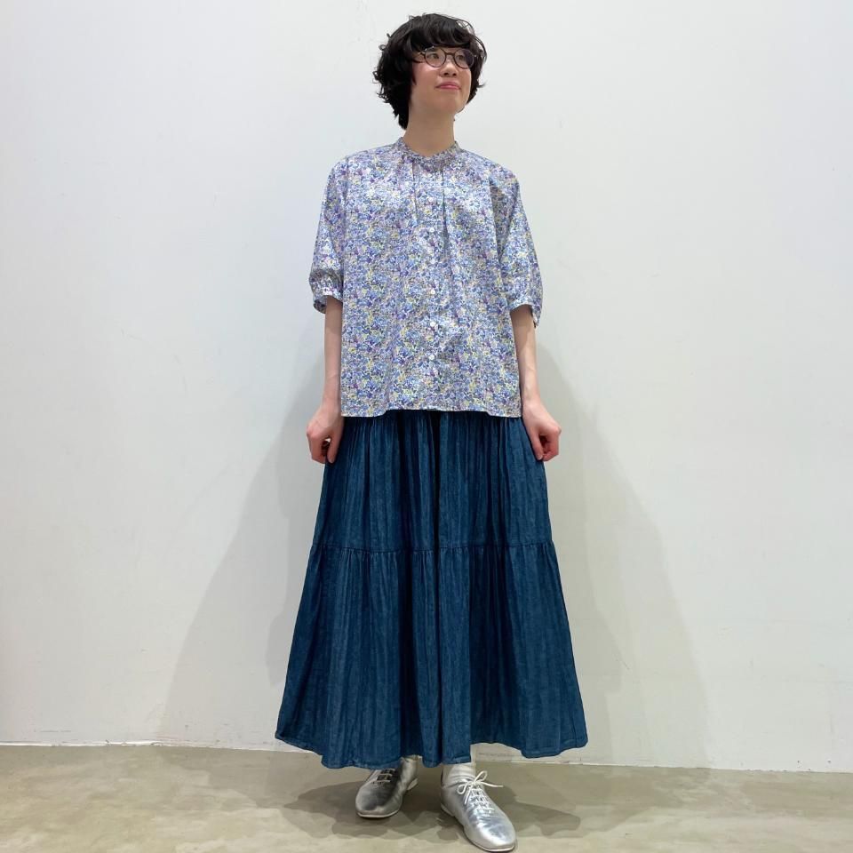 美品✨️Parkes パークス　日本製　ドルマンスリーブ　ブランドトップス　半袖 再入荷予定なし】Parkes リバティ 五分袖 ドルマンスリーブ