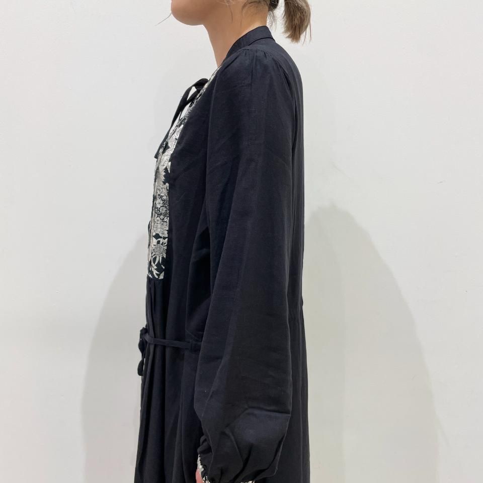 sosotto - リバティピンタック/麻レーヨンウエストドロスト