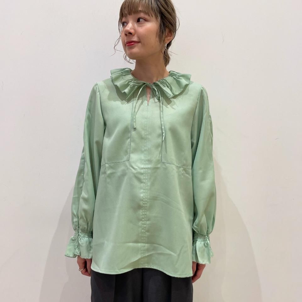 Sheth - ビックカラーボウタイブラウス（2302BL255004） - Sheth