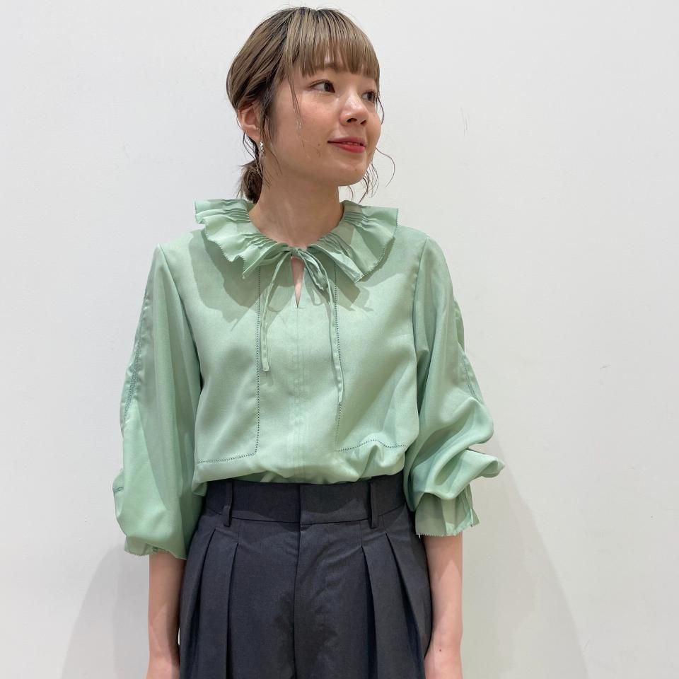 Sheth - ビックカラーボウタイブラウス（2302BL255004） - Sheth