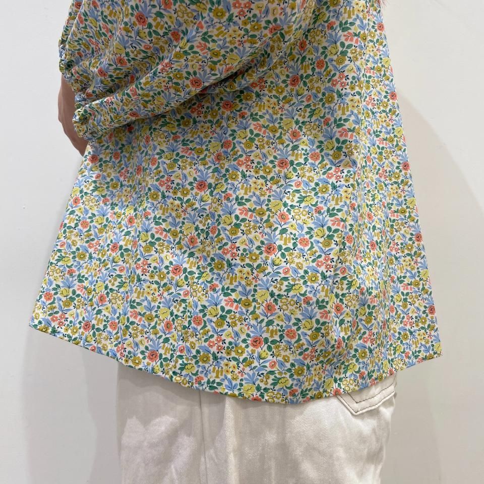 J.sloane - 前立てフリル 7分袖ブラウス【リバティコレクション