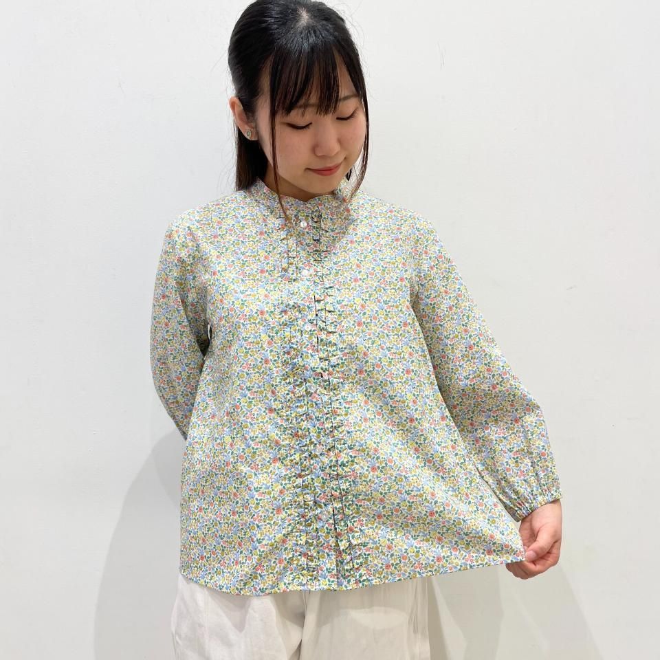 J.sloane - 前立てフリル 7分袖ブラウス【リバティコレクション