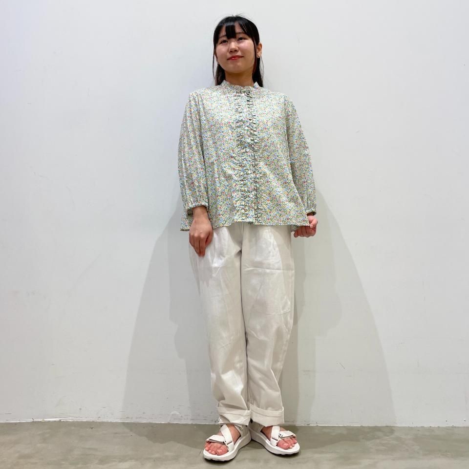 J.sloane - 前立てフリル 7分袖ブラウス【リバティコレクション