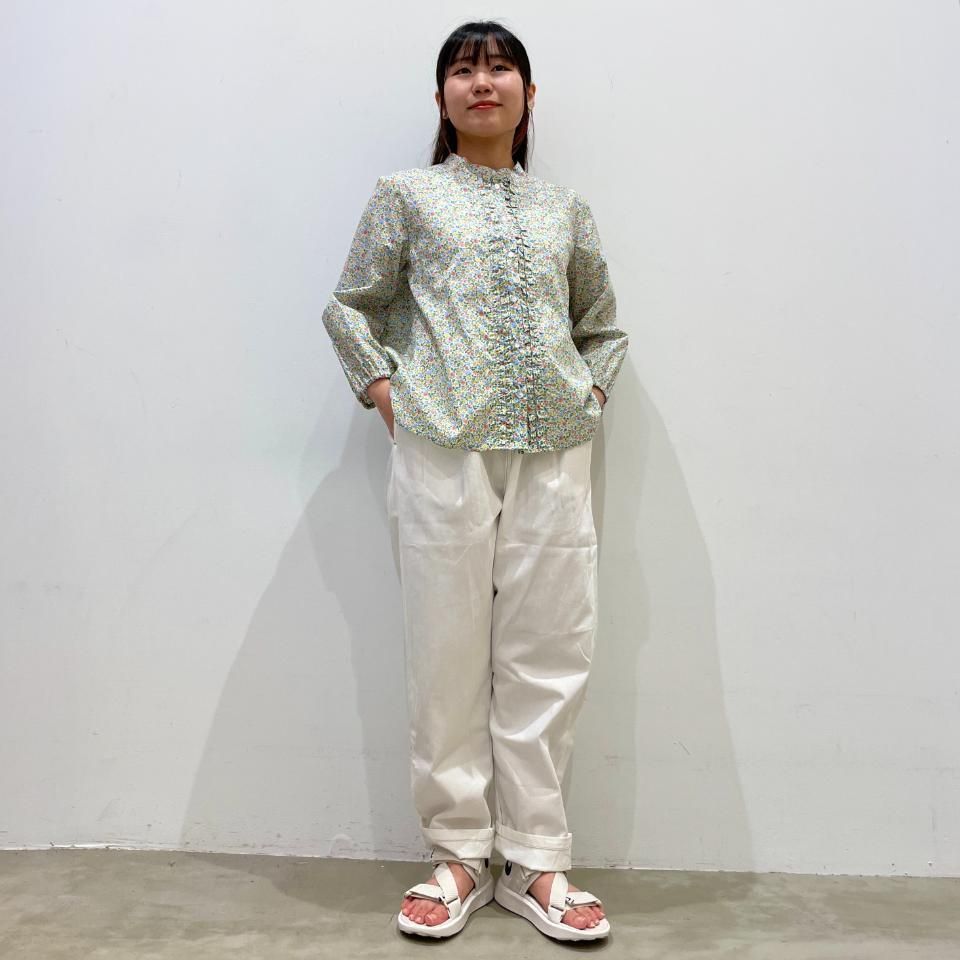 J.sloane - 前立てフリル 7分袖ブラウス【リバティコレクション