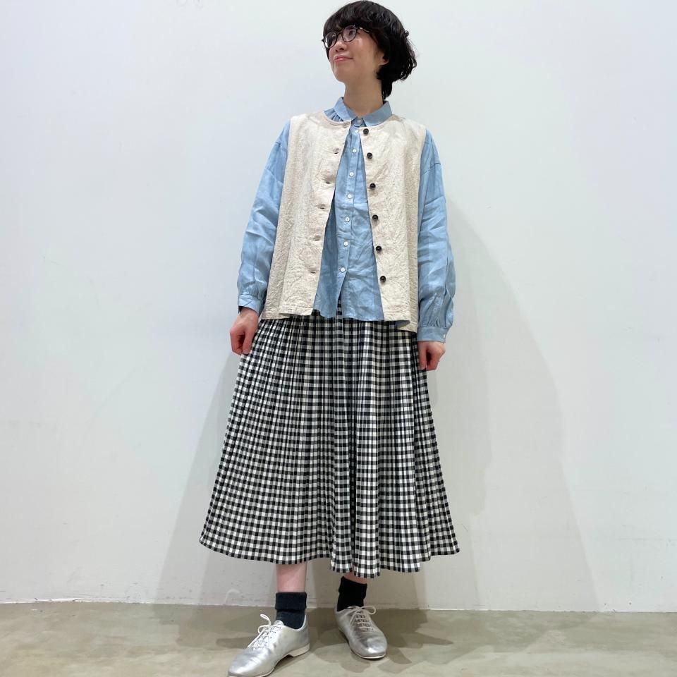 ina - クルーネックサイドポケットベスト（241116） - Sheth